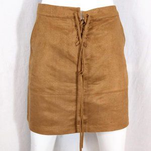 Tan/Camel Faux Suede Microfiber Lauren Conrad Mini